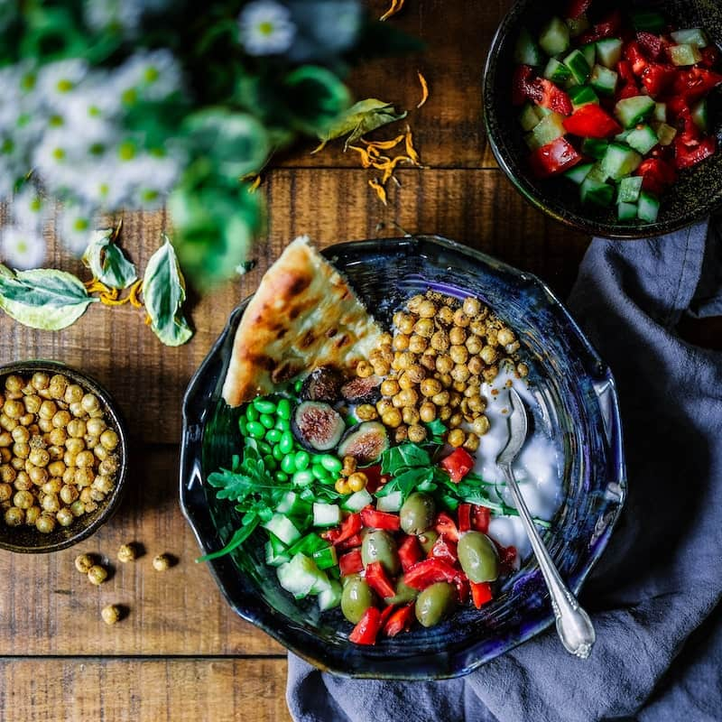 Picture of beautifully arranged food