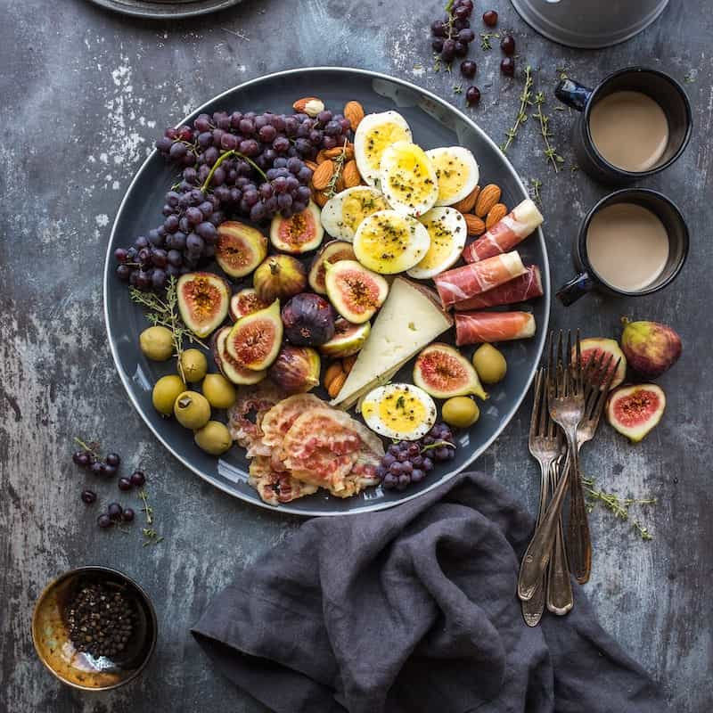 Picture of beautifully arranged food