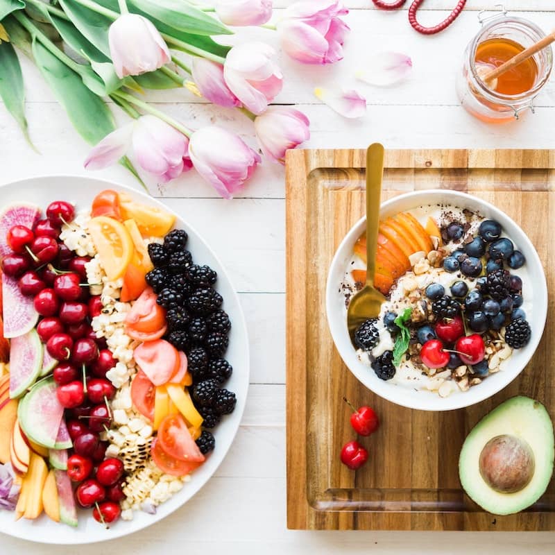 Picture of beautifully arranged food